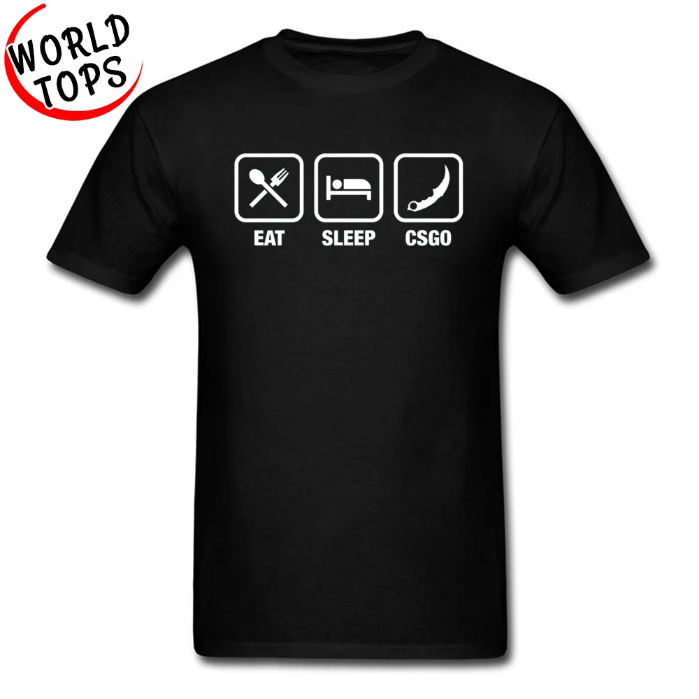 Дешевые отличные футболки с надписью Counter Strike Global offension Eat Sleep Game Programmer мужские