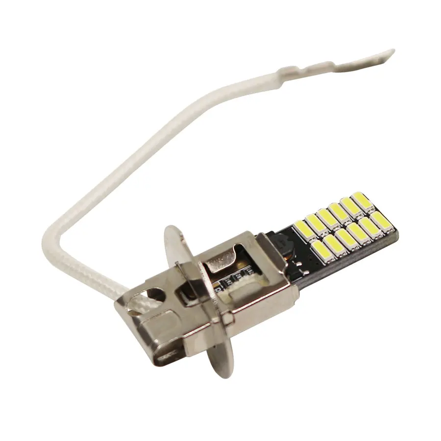 YCCPAUTO 2 шт. 24 SMD 4014 H3 светодиодные противотумансветильник ры 6500K белый светодиодный