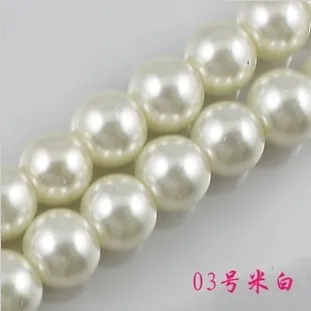 

Wholesale 4.6.8.10.12.14mm Pearl Ivory Color Imitation Glass Pearls Beads for Necklace Handmade Jewelry Making Craft DIY GL-07