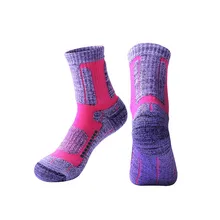 Новые утолщенные спортивные носки из хлопка для пеших прогулок, велоспорта, бега, лыжные носки, Нескользящие Дышащие носки для спорта на открытом воздухе, для мужчин и женщин