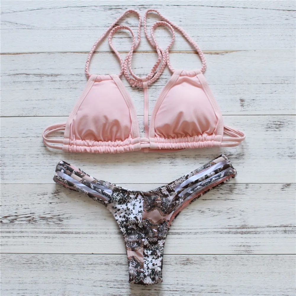 

Micro Sling String Bikini Set Swimwear Women Thong Swimsuit 2018 Swim Bathing Suit Bather Push up Girl Brazil Tanga Beach Wear