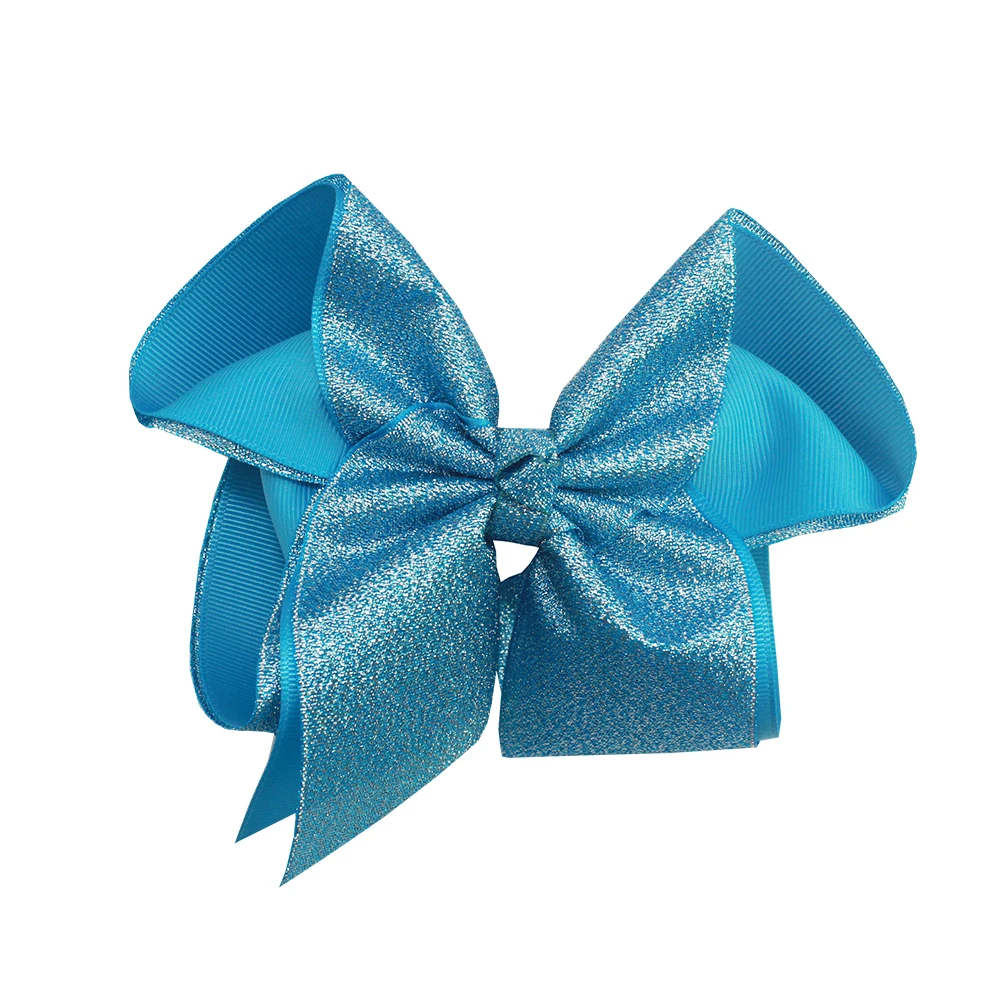 

2019 new Shiny ribbon girls hair bows Crocodile clip hair accessories children Hairpins Factory direct sales