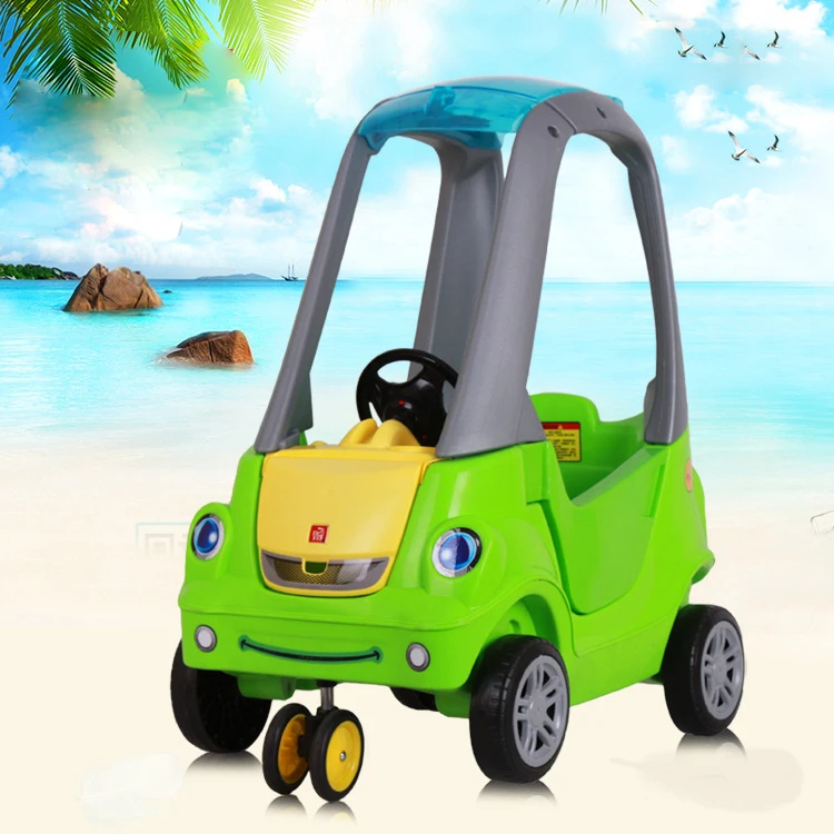 

Multi-functional Four-wheel Baby Stroller Taxi Twist Assisted Car with Music The Baby Helps The Walker Children Ride on Toys