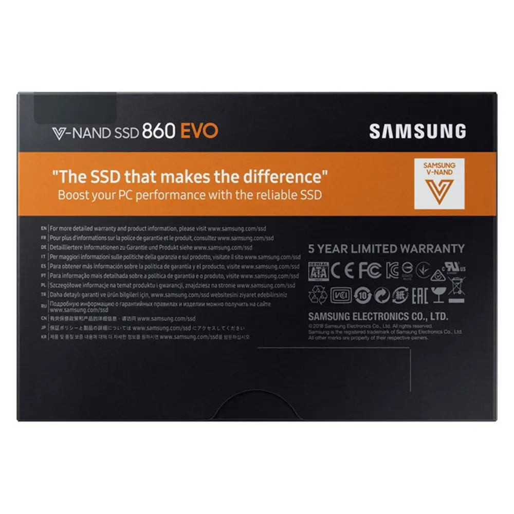 SAMSUNG 250GB 500GB 1 ТБ внутренний SSD 860 EVO твердотельный жесткий диск HD SATA3 2 5 для ноутбуков