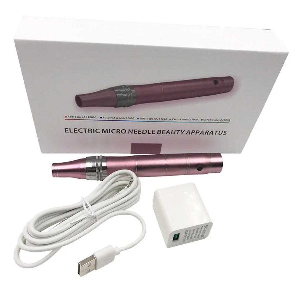 Profissional sem Fio Cuidados com a Pele Dermaing Elétrica Microblading Agulhas Tatuagem Arma Mesotherapy Dr. Caneta Kit 12 com a pele kit microblading agulhas dermaing