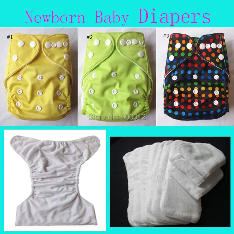 1 комплект тканевые карманные подгузники для новорожденных с вставками для маленьких девочек и мальчиков, тканевые подгузники для малышей