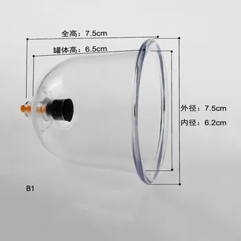 

10 Pcs B1/B2/B3/B4/B5/B6 Massage Vacuum Cupping Set Suction Cups Chinese Traditional Cupping Acupunture Vacuum Cupping Set