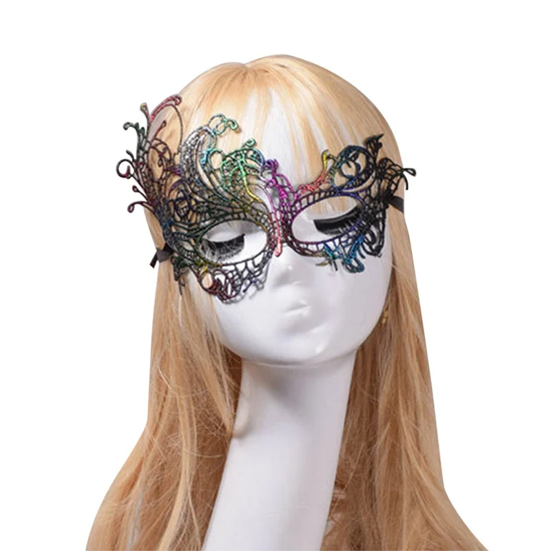 

Mask Venetian Carnival Mask Masquerade Mardi Gras Lace Masks Ball Halloween Dress Sexy Costume Masque Black Eye Mask For Party