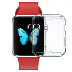 Чехол из ТПУ для Apple Watch 44 мм 40 мм для iWatch Series 4 3 2 чехол в виде ракушки группа Professional Full Protect Clear Soft