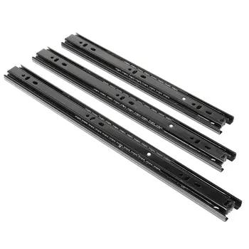 

3 Section Soft Close Ball Bearing Drawer Slides Full Extension Side Mount Runner Damping Buffer Cabinet Rails 11/13/15inches