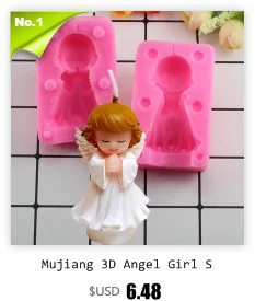 Mujiang 3D Angel Boy мыло силиконовая форма для свеч Fimo глиняные формы помадка украшения торта инструменты для выпечки конфеты шоколадные формы