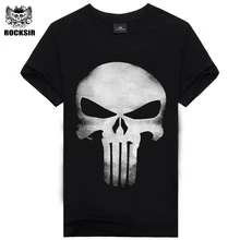 3D T Shirt Men Plus Size Cotton Tops Tee Skull Printed Short Sleeve fitness Cotton T