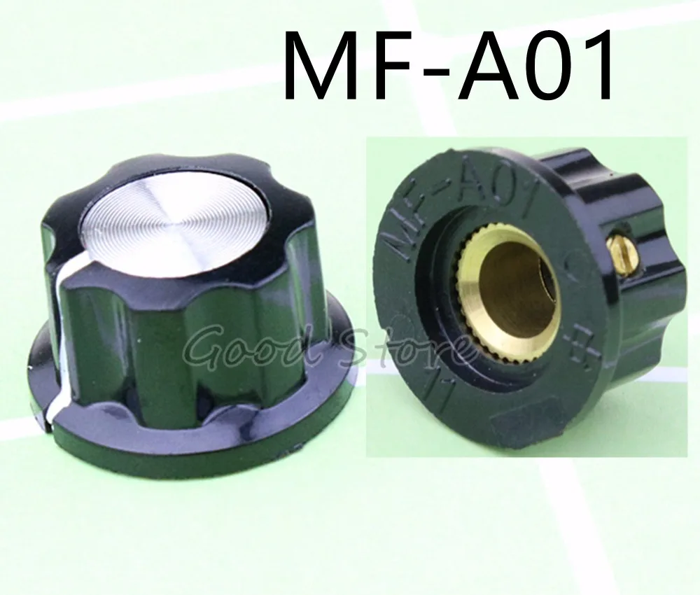 5Db Mf-A01 Bakelite Potentiometer Knob Sapka Kalap Átmérője 20 Mm-Es Fúró 6Mm-Es Átmérőjű