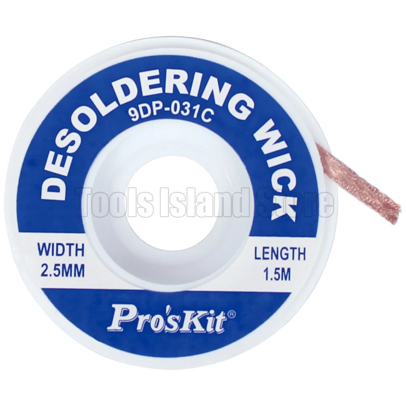 Pro'skit Professional Length 1.5M width 1.5mm 2.0mm 2.5mm Desoldering Braid Solder Remover Wick Wire Repair Tool | Инструменты