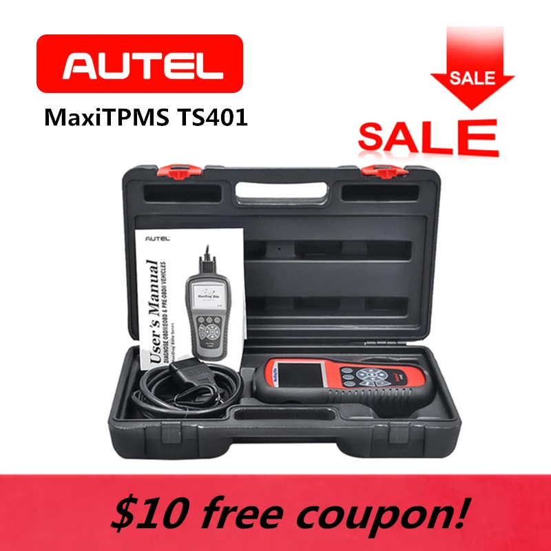 AUTEL MaxiTPMS TS401 TPMS OBD2 Automotive Programming Tire Sensor Activator Decoder Code Reader Car Diagnostic Tool