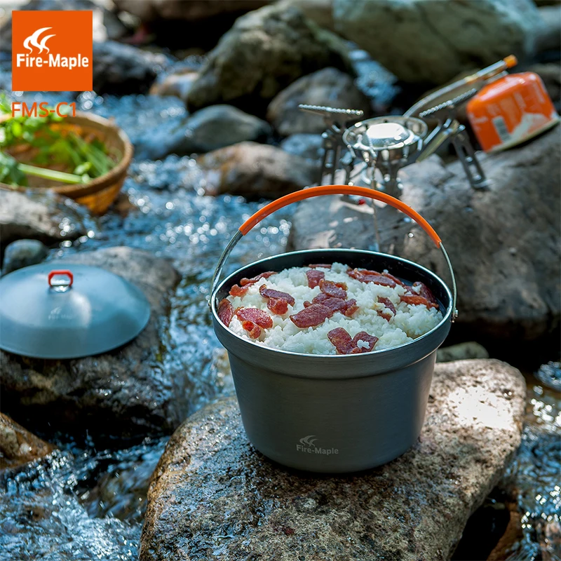 Fuego-de fiesta arroz cocinar 3L portátil Pot Camping al aire libre de cocina Picnic utensilios de cocina fuego 1140G FMC-C1