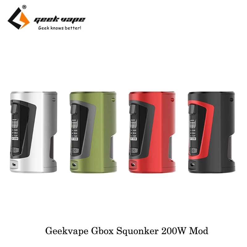 Squonker mod Оригинал geekvape gbox squonk 200 Вт поле комплект VAPE elektronik пикантная закуска sigara