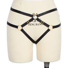 Женский день Бюстгальтер черный тела Сексуальное белье с ремешками стринги спандекс harajuku Пастель Готический Бюстгальтер Связывание жгут бюстгальтер