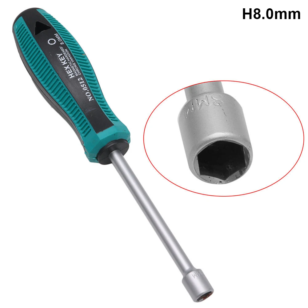 

New Hot Metal Socket Driver Wrench Screwdriver Hex Nut Key Nutdriver Hand Tools 3mm-14mm