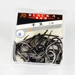 450 шт. черный на black edition 1 # тысяча и колючей крючки крючок рыболовные крючки