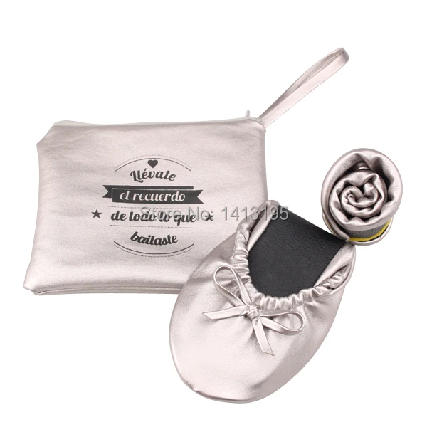 Новая модная Современная Серебряная Женская портативная обувь с сумочкой