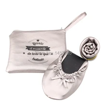 Новая модная Современная Серебряная Женская портативная обувь с сумочкой