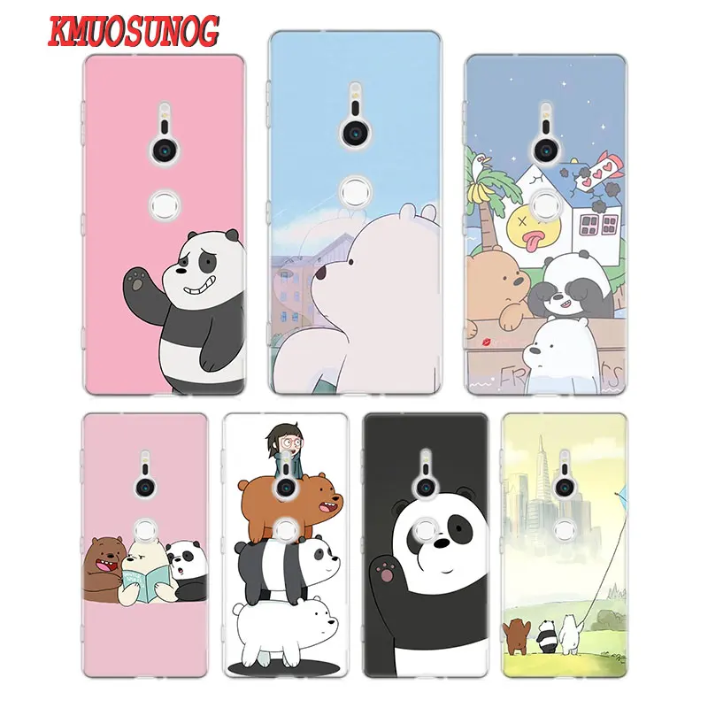 

Transparent Soft Silicone Phone Case We Bare Bears for Sony Xperia M5 E5 Z5 XA1 XA2 XZ1 XZ2 Compact