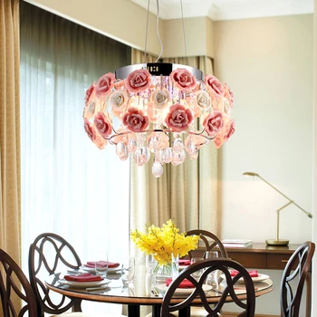 

led e14 Nordic Ceramic Iron Crystal LED Lamp LED Light.Pendant Lights.Pendant Lamp.Pendant light For Dinning Room Foyer Bedroom