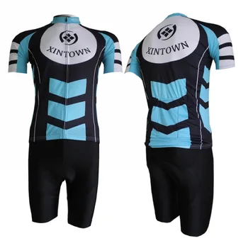 

XINTOWN Women pro Bike Jerseys Shorts Sets Sky Blue Cycling short clothing Suits Ropa Ciclismo bicycle mtb Top bottom Suits