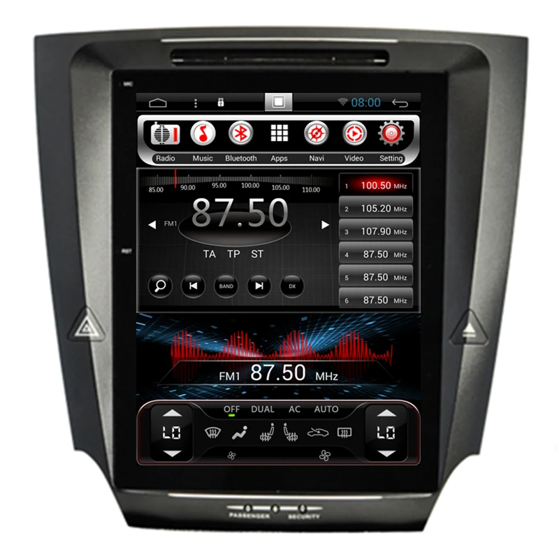 10.4" Tesla Vertical Screen Android Headunit Autoradio Car Stereo Audio