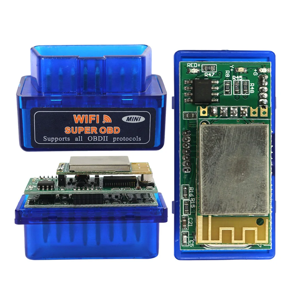 ELM327 OBD2 WI-FI V1.5 автомобильный диагностический инструмент ELM 327 Wi Fi OBDII сканера штрих-кода с реальными PIC18F25K80 чип для Android/iOS 12V дизельное топливо