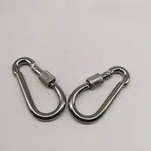 10 шт. M6 металлический винт замок карабин защелкивающийся зажим с d-образным кольцом на открытом воздухе на кнопках