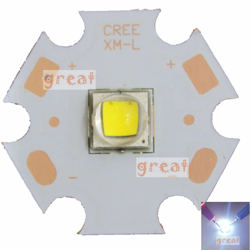 Cree XLamp XML XM L или XML2 L2 T6 10 Вт светодиодный эмиттерный диод высокой мощности на