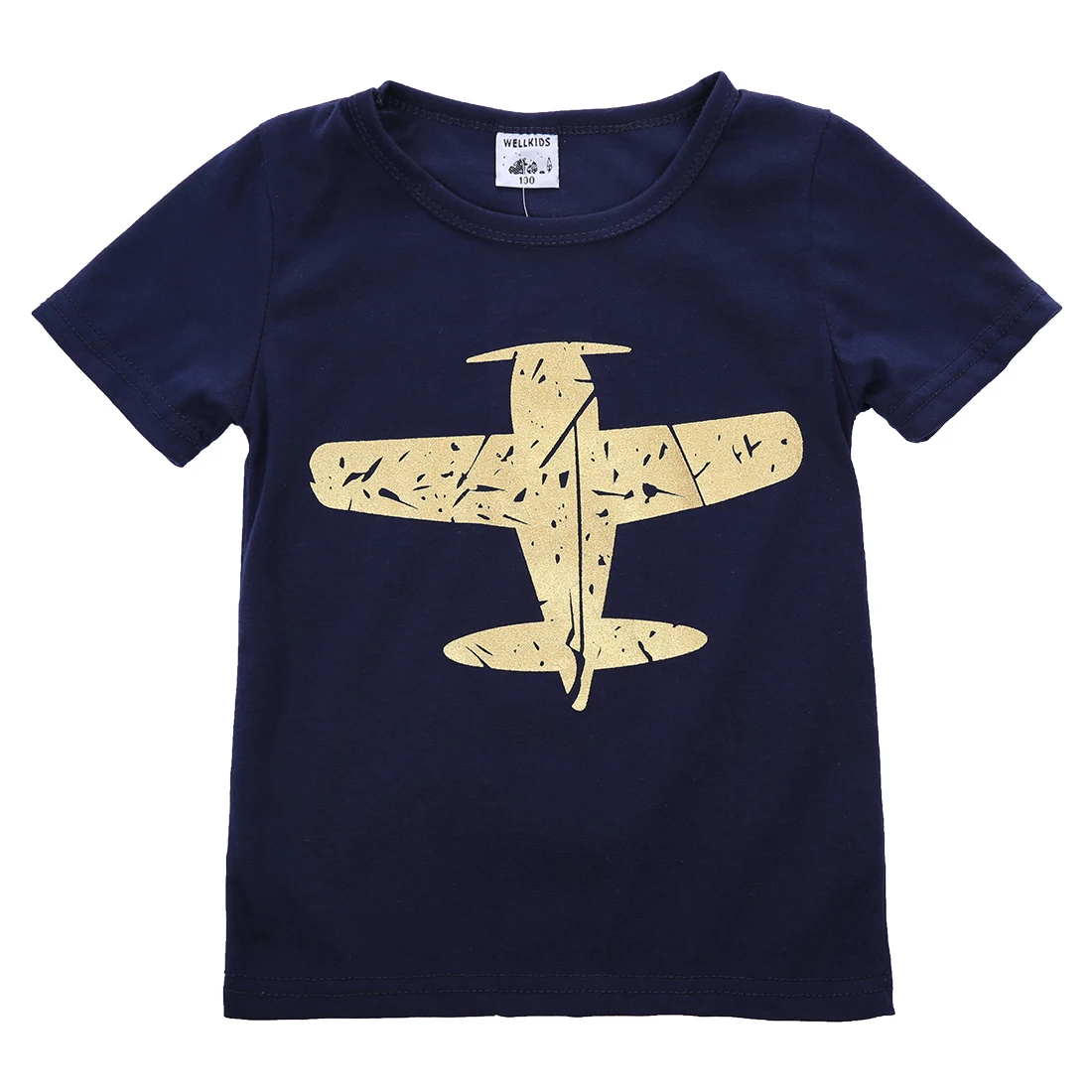

Kids Boy Summer Short Sleeve T-shirt Casual Party Beach Cotton Tops Tee O-Neck Cool Baby Boy T-shirt 1-8 Years