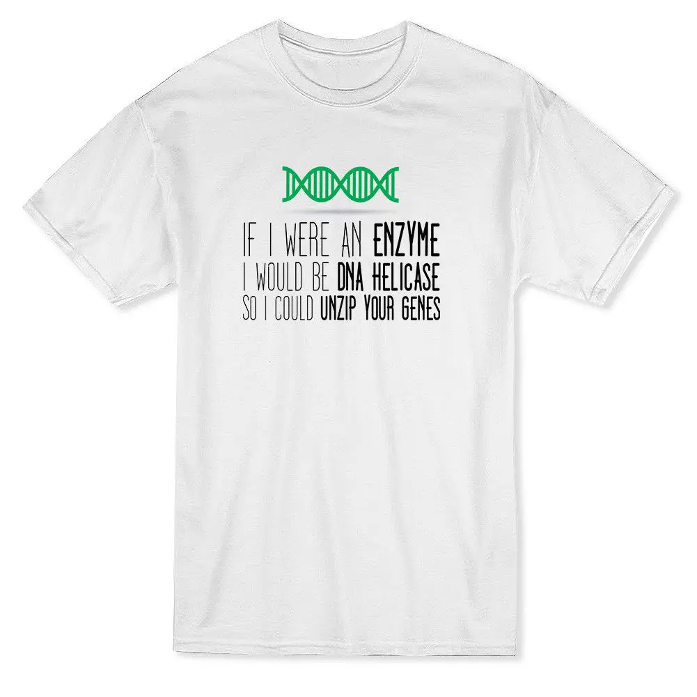 

Enzyme Love Graphic Biology Quote Men's T-shirt Print T Shirt Mens Short Funny Short Sleeve Cotton T-Shirts