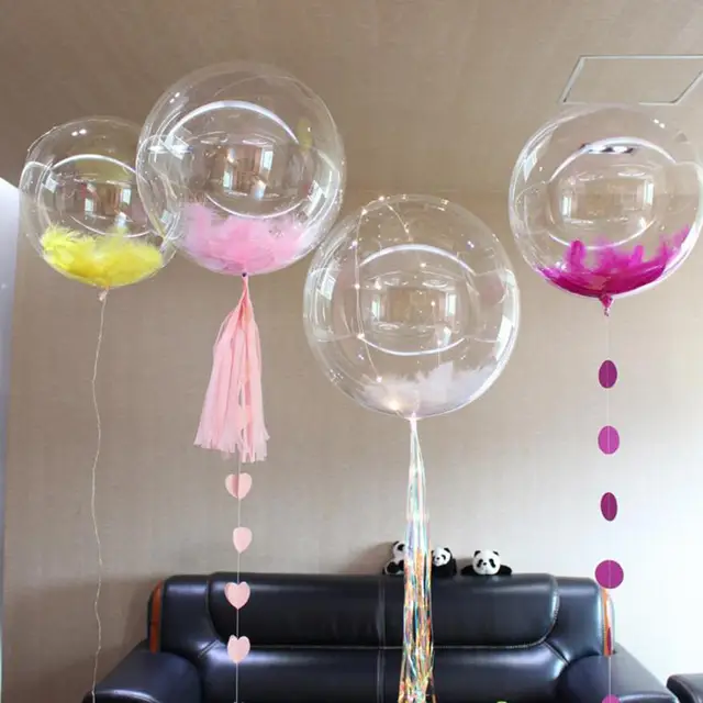 New Coming 5pcs 18 Bobo Clear Bubble Balloon Giant Big Confetti