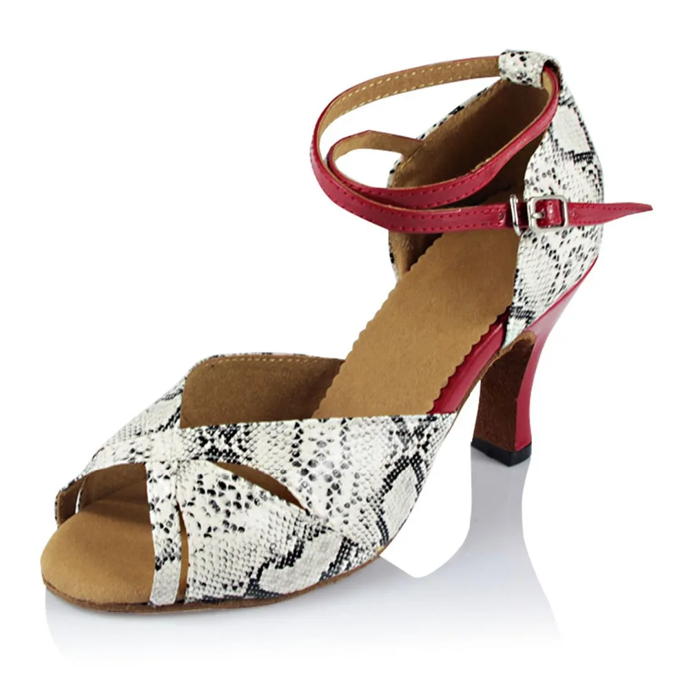 Fashioin zapatos de baile de Salsa para mujer, calzado con tacón de 4,5