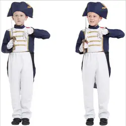 Новогодний костюм Наполеона ребенка мальчиков Хеллоуин вечерние беспокойный имитация маскарадный костюм для вечерние ролевая игра