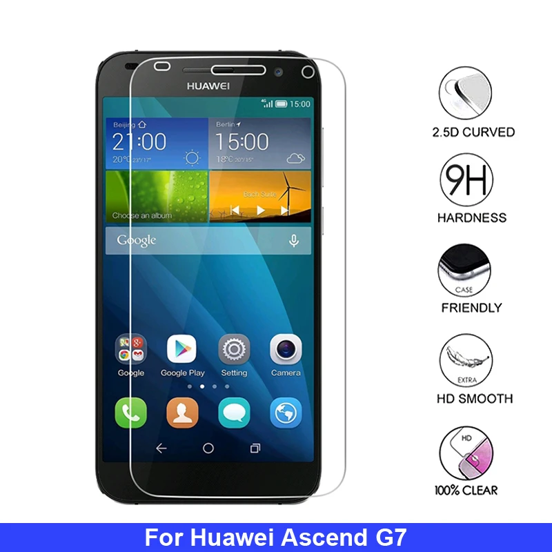 2 шт. 9H Премиум Закаленное стекло протектор экрана для Huawei Ascend G7 L01 L03 TL00 двойная Sim