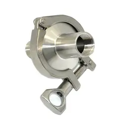 DN25 DN32 Санитарно мужской женский поток наконечником трубы + Tri Clamp + PTFE прокладка Нержавеющая сталь SS304