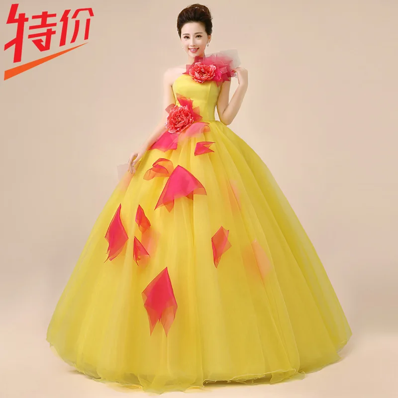 Платья Quinceanera желтого цвета кружевное Пышное фатиновое бальное платье с