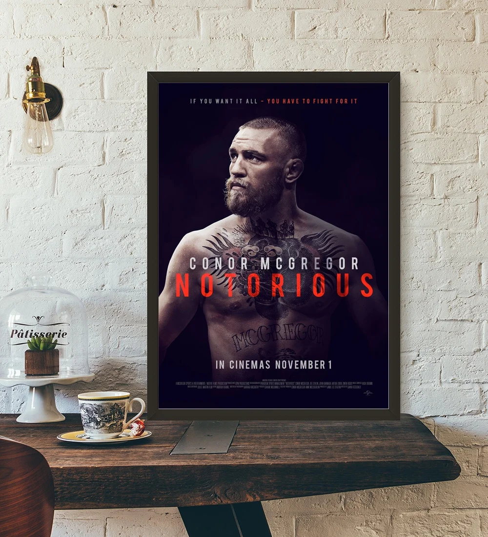 Conor McGregor Notorious Movie Poster Wall Art Wall Decor Silk Prints Art Poster Paintings For Living