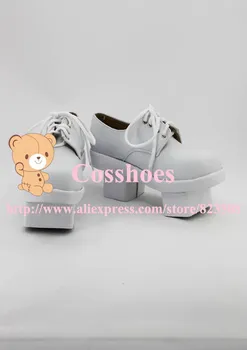 

Custom made white luka Shoes from vocaloid Cosplay