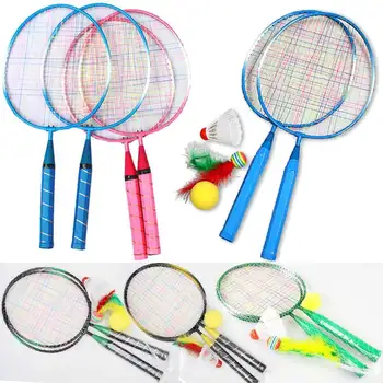

Wholesale 1 Pair Youth Children's Badminton Rackets Sports Cartoon Suit Toy for Children X85