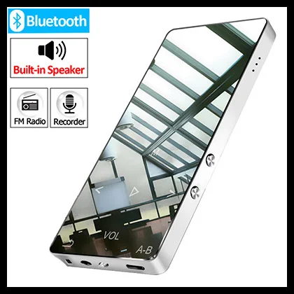 MP3 плеер с bluetooth с сенсорным экраном hi fi fm радио мини USB mp3 Спорт MP 3 HiFi музыкальный плеер портативный металлический walkman