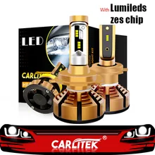 CARLitek 2 шт. H7 Led 4300K с Lumileds ZES чип Автомобильные фары H4 H1 HB4 HB3 H11 светодиодные авто лампы 72 Вт 12000LM 5000 К противотуманные фары