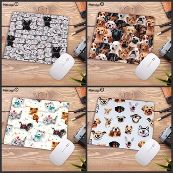 

Mairuige Funny Cute Dog Cat Head 2018 New direct selling Animal Mouse Mat Size for 18X22 25X20 25X29cm Gaming Gift Mousepads