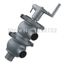 1 ''dn25 ss304, из нержавеющей стали Ручка реверсивный клапан, санитарная клапан-бабочка