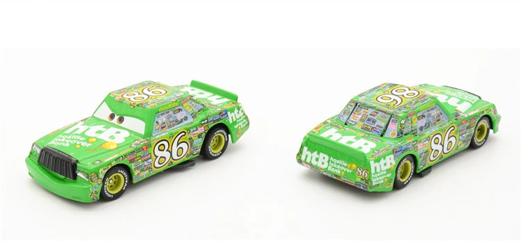 2 шт. 1:55 disney Pixar Cars 2 литой под давлением металлический сплав Молния Маккуин мак грузовик король Чик ХИК автомобиль игрушка модель мальчик подарок