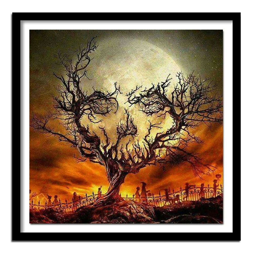 

Halloween Night 3d diy Full Square Diamond Painting Cross Stitch Needleworks 5D Diamond Embroidery FS366